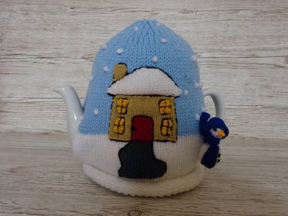 cozy xmas knitted tea